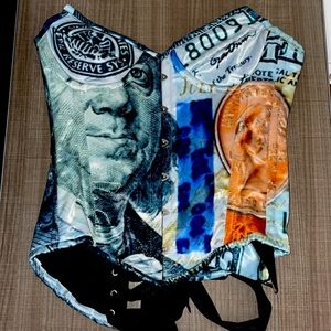_CoCoture “ Blue Face Money” Corset. 💸